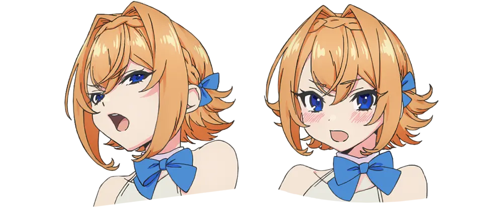 シャロ・ホワイト 表情
