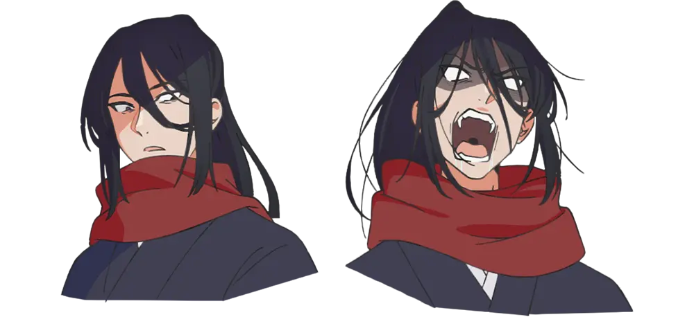 アスマ・ヒノキ 表情